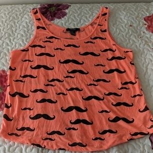 Mustache tank top
